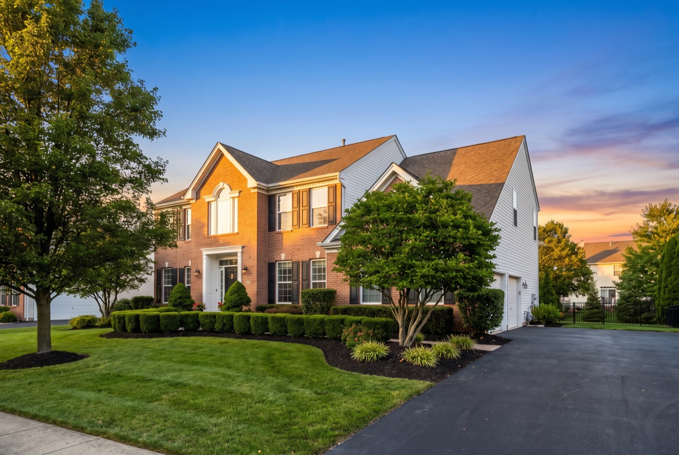 Exterior of a two-story residential home in a New Jersey neighborhood